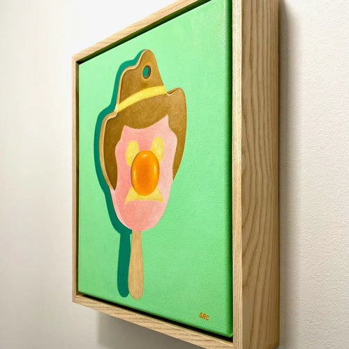 Howdy Bubble Bill Oil Painting (Green)